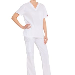 Haut col V unisexe (vue 1)