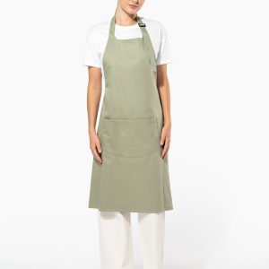 Tablier avec poche en coton bio (vue 1)