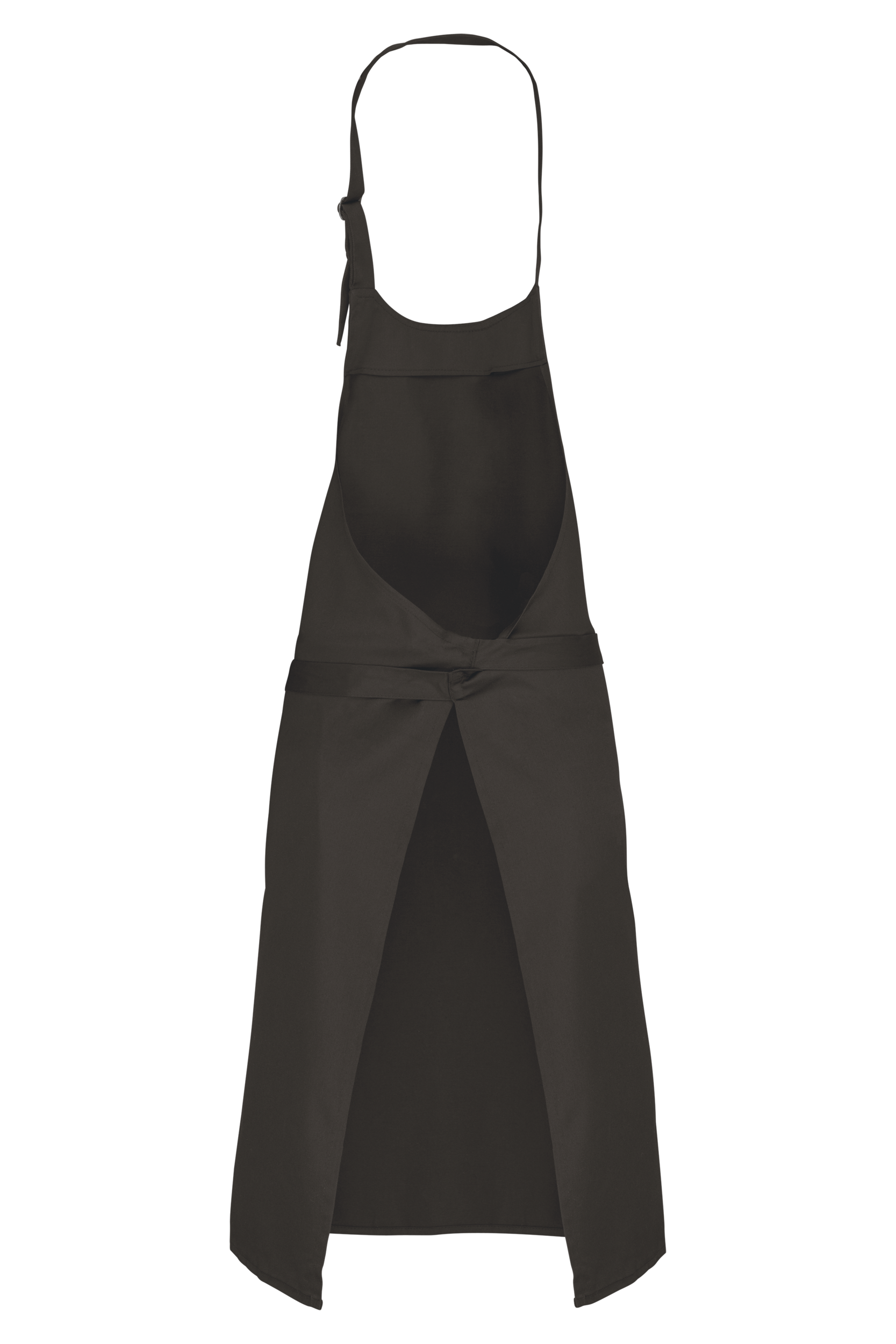 Tablier polycoton sans poche (coloris gris foncé, dos)