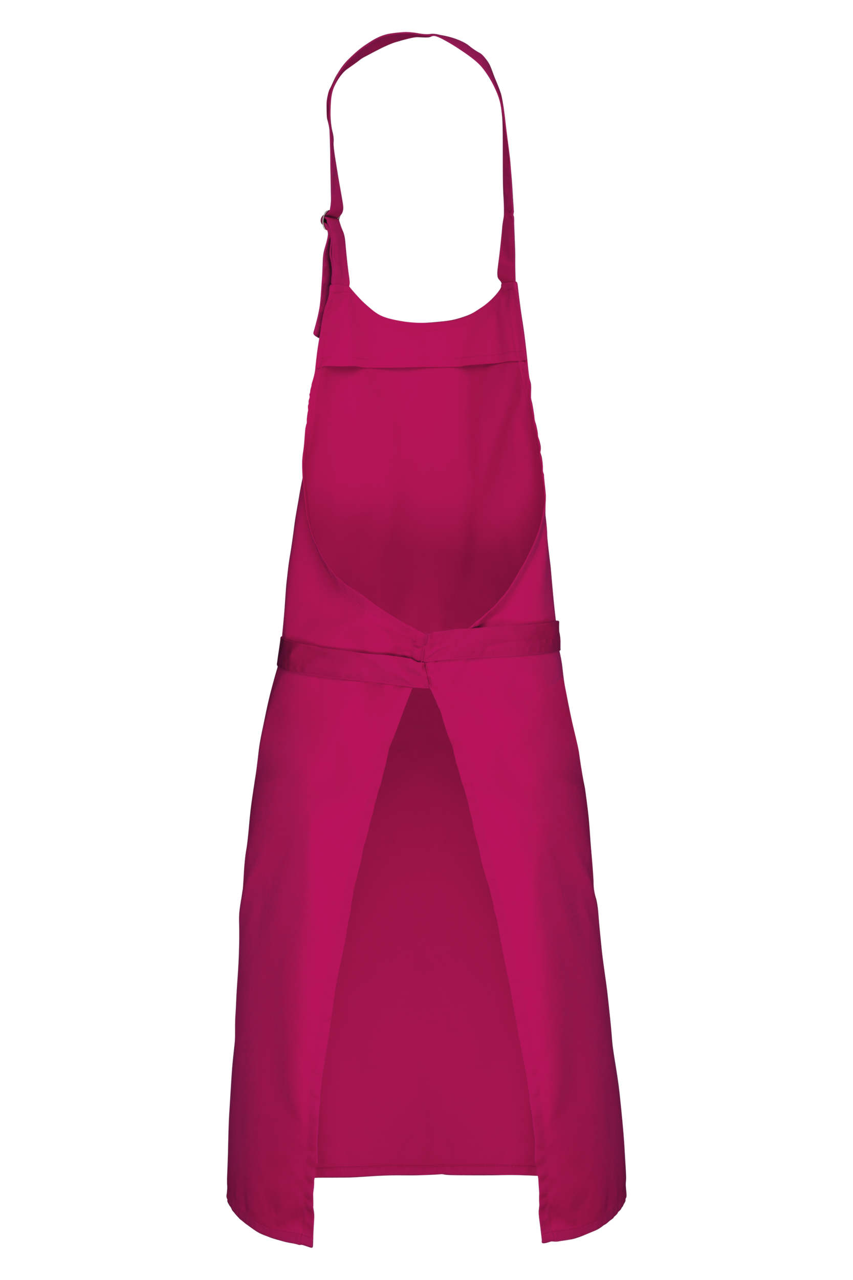 Tablier polycoton sans poche (coloris fuchsia, dos)