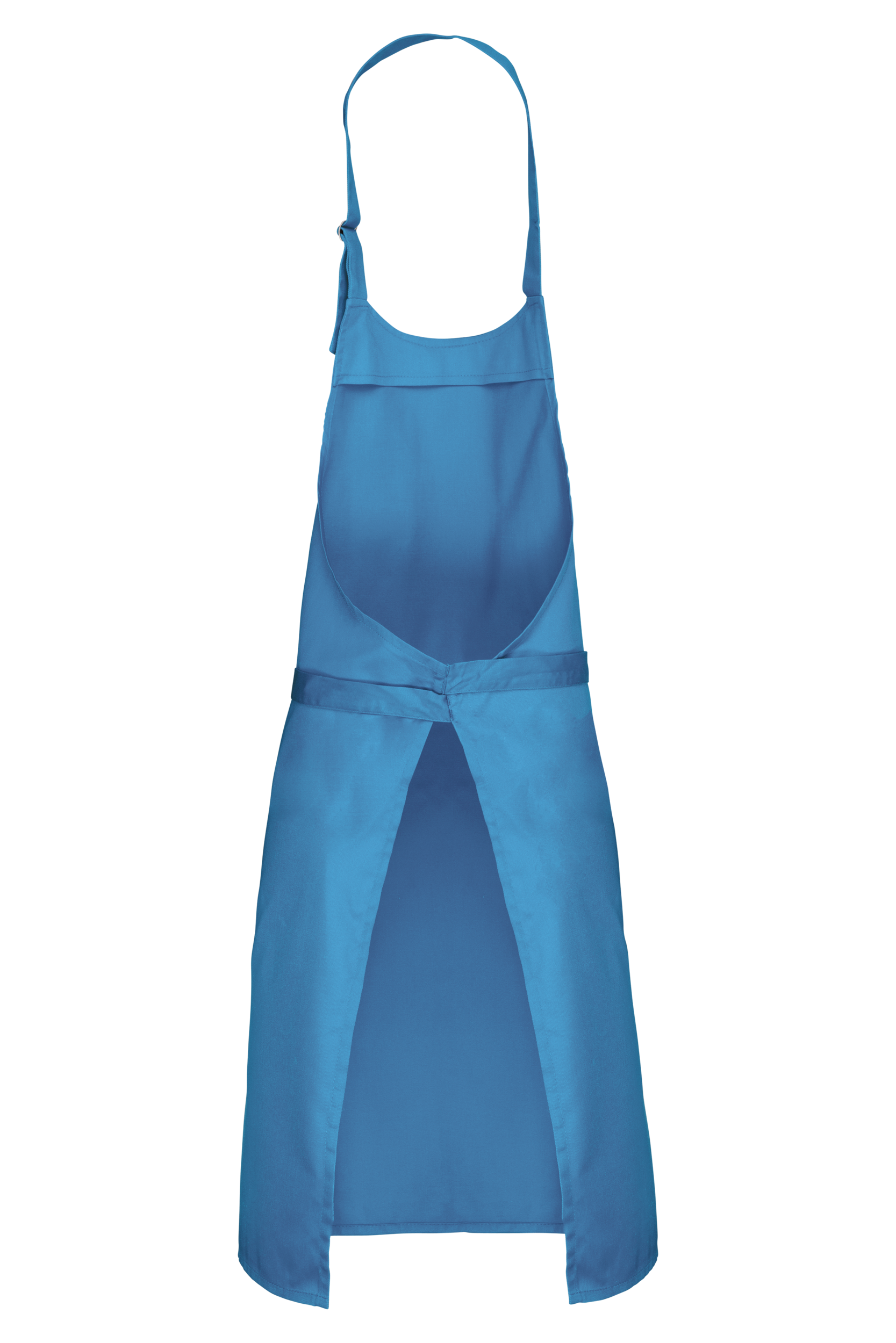 Tablier polycoton sans poche (coloris lagon, dos)