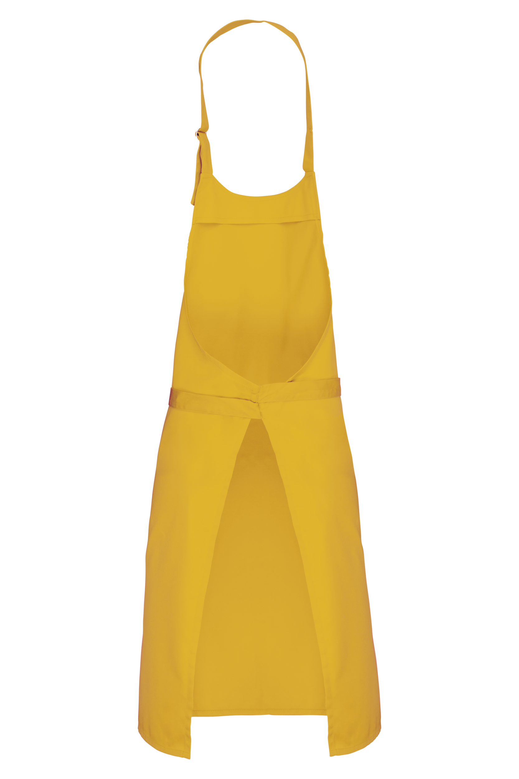 Tablier polycoton sans poche (coloris moutarde, dos)