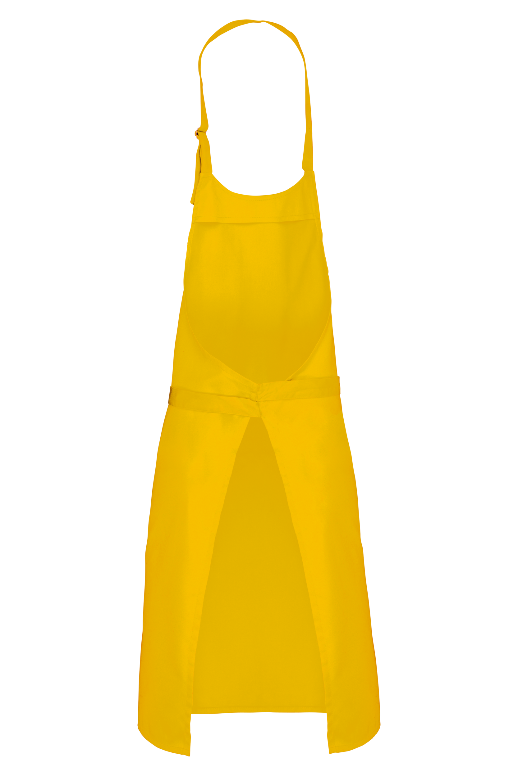 Tablier polycoton sans poche (coloris jaune, dos)