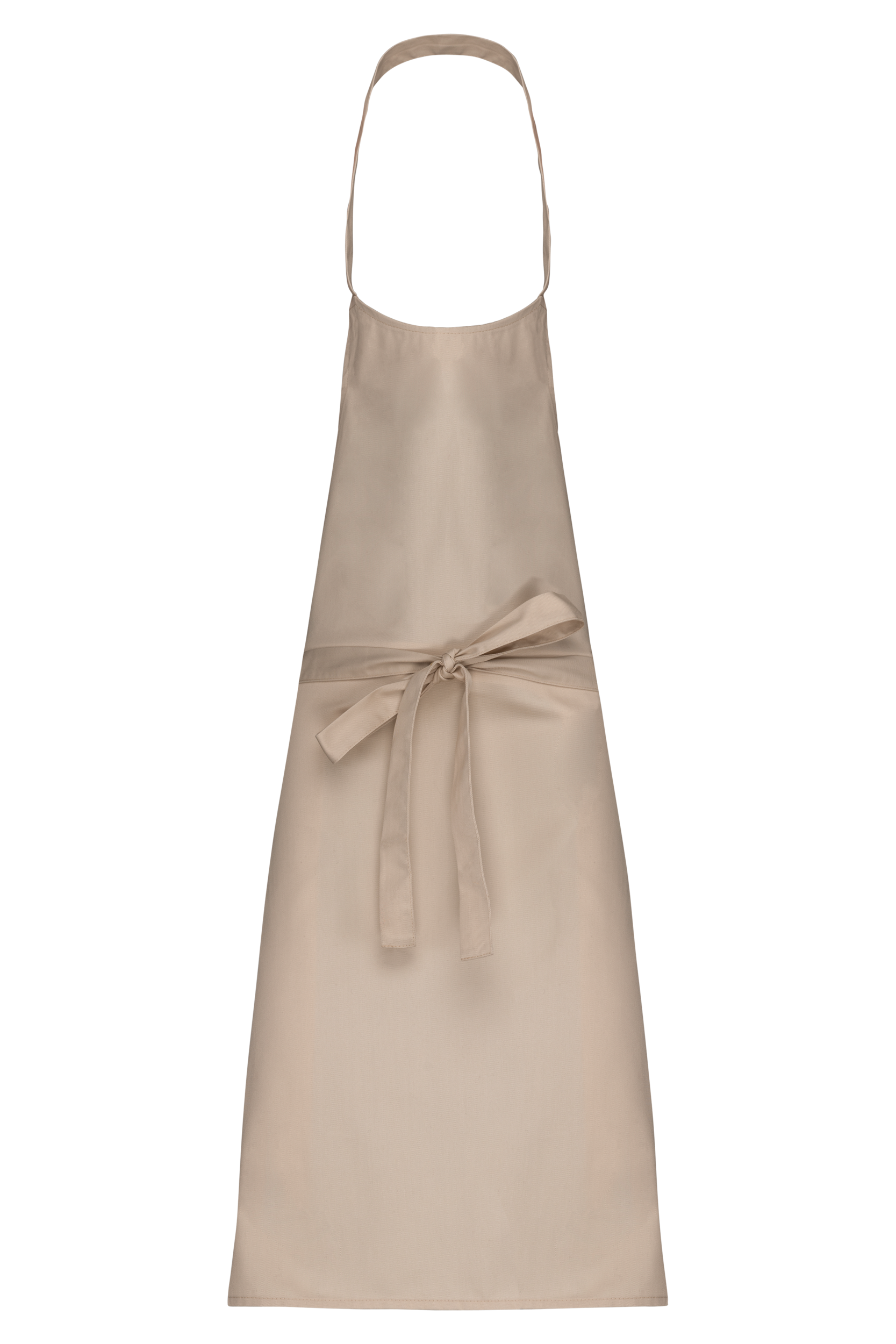 Tablier polycoton sans poche (coloris beige)