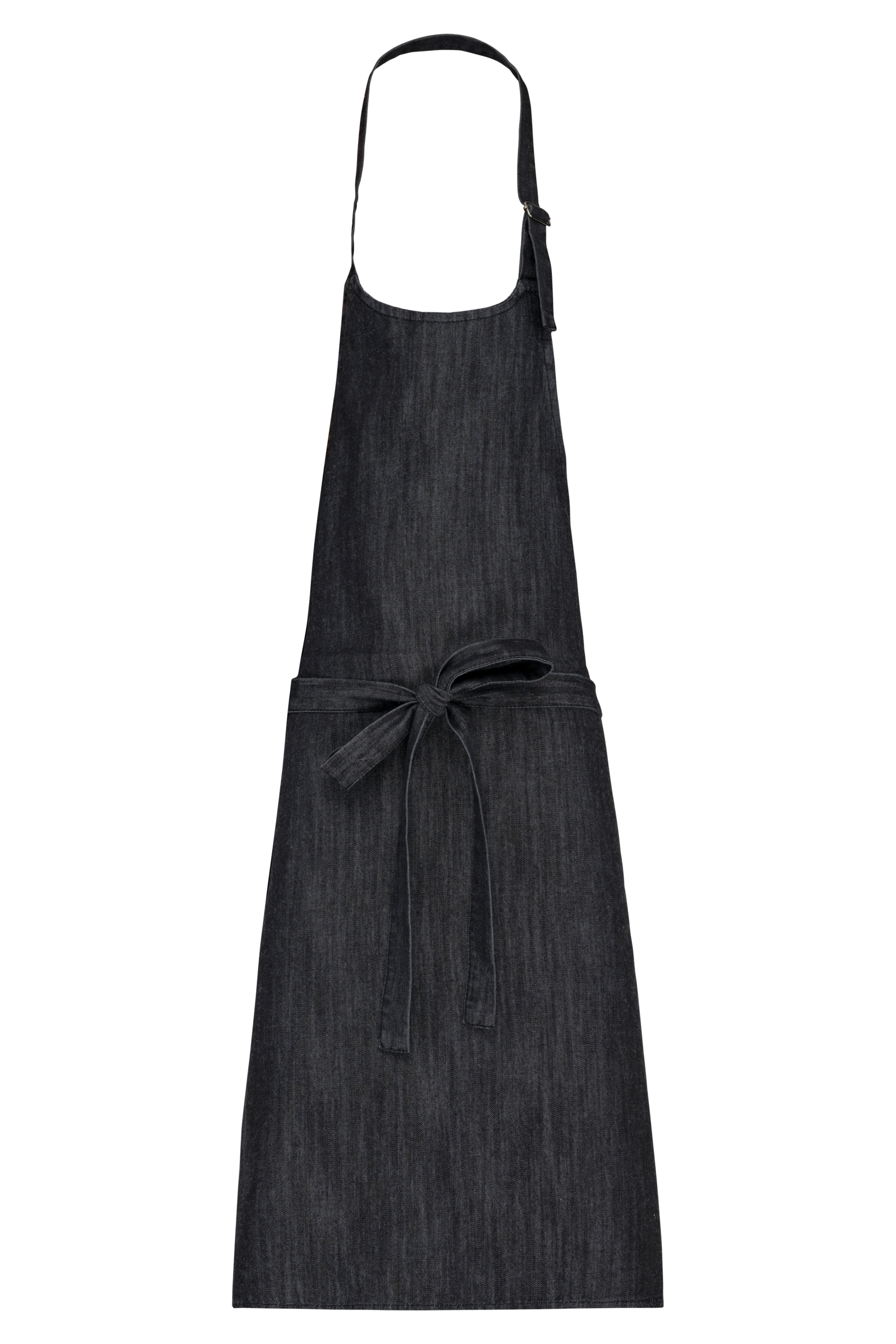 Tablier polycoton sans poche (coloris noir denim)