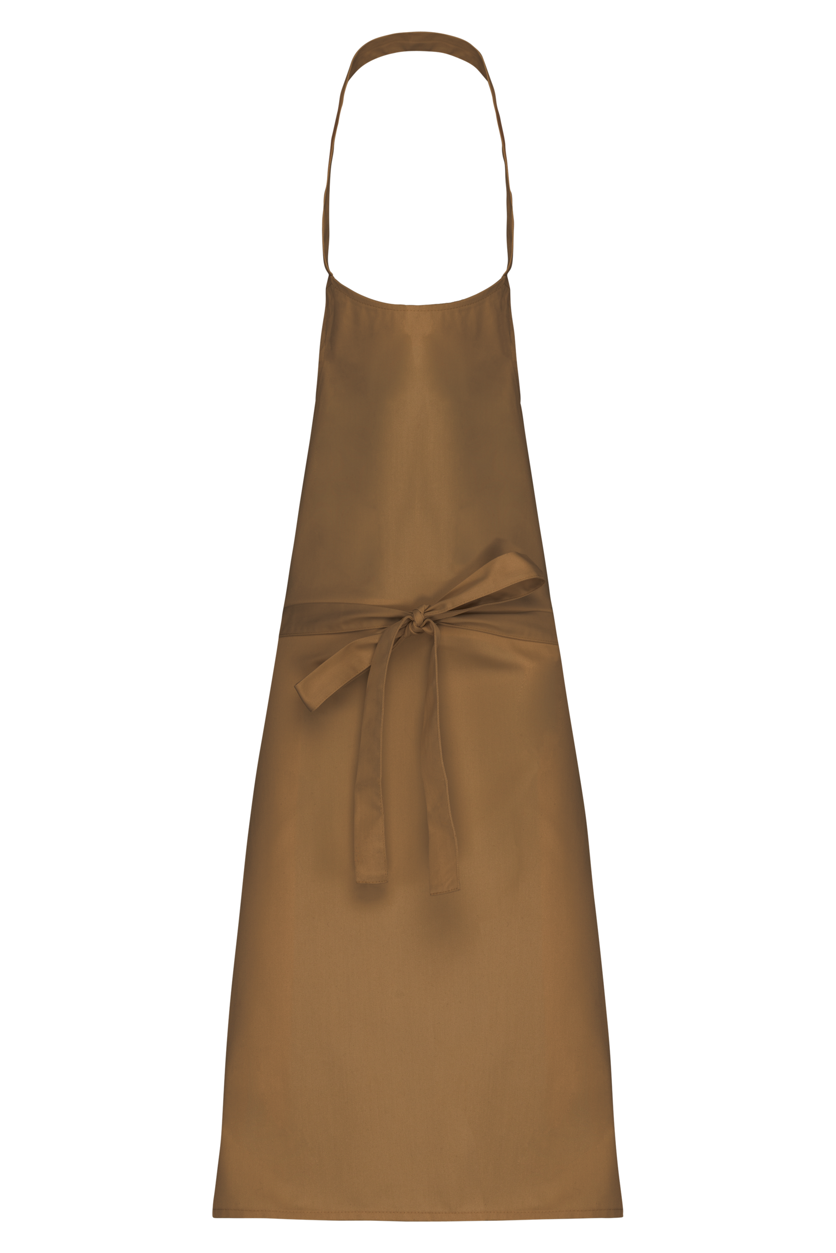 Tablier polycoton sans poche (coloris camel)