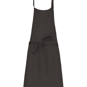 Tablier polycoton sans poche (coloris gris foncé)