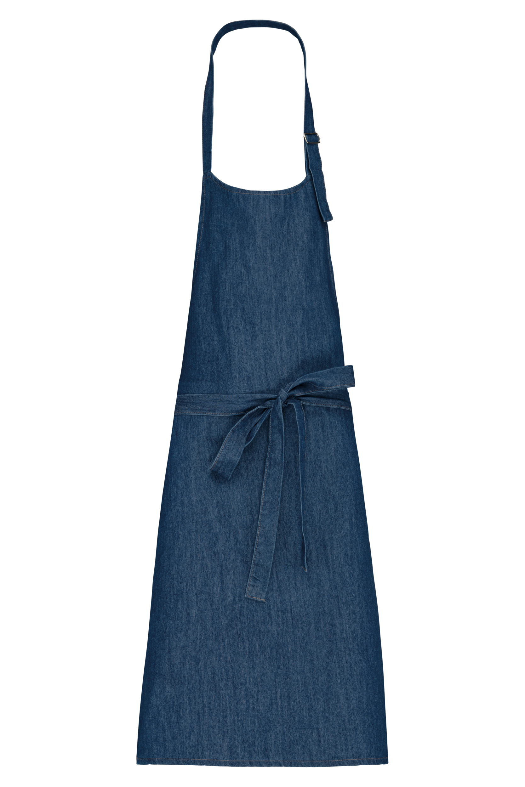 Tablier polycoton sans poche (coloris denim)