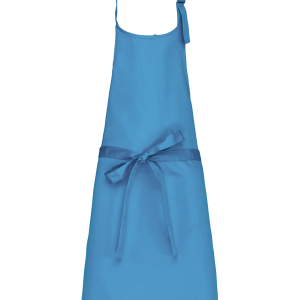 Tablier polycoton sans poche (coloris lagon)