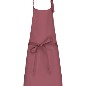 Tablier polycoton sans poche (coloris marsala)
