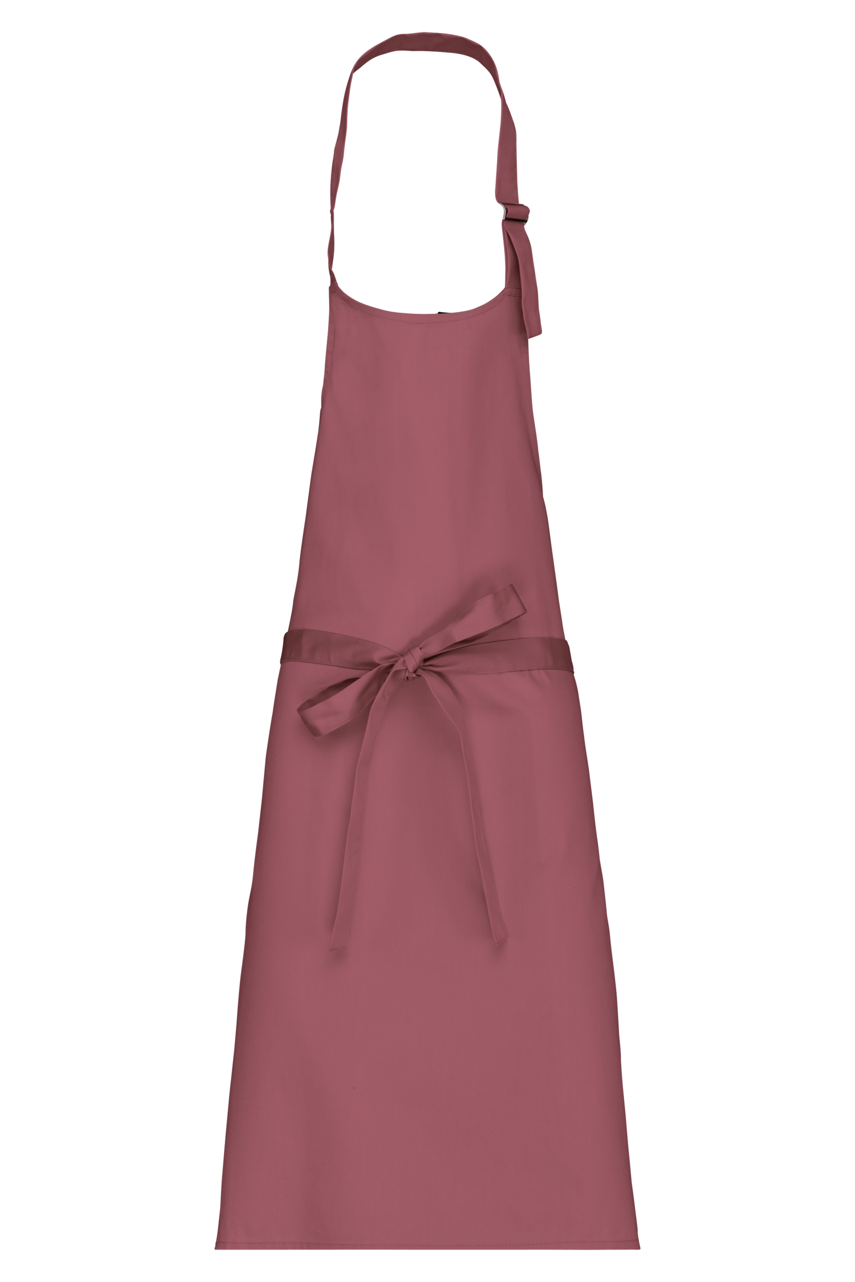 Tablier polycoton sans poche (coloris marsala)