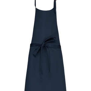 Tablier polycoton sans poche (coloris marine)