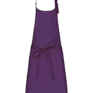 Tablier polycoton sans poche (coloris violet)