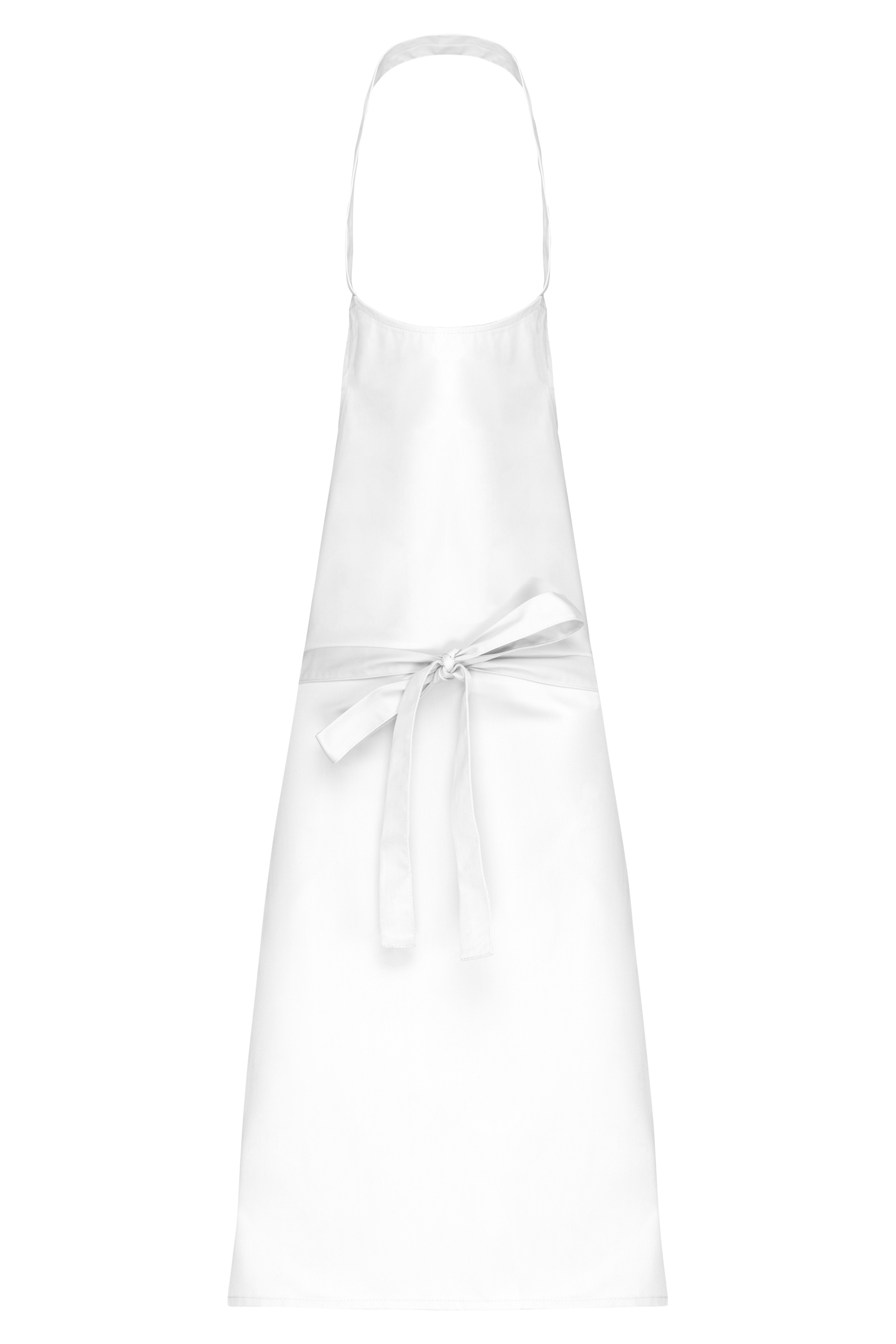 Tablier polycoton sans poche (coloris blanc)