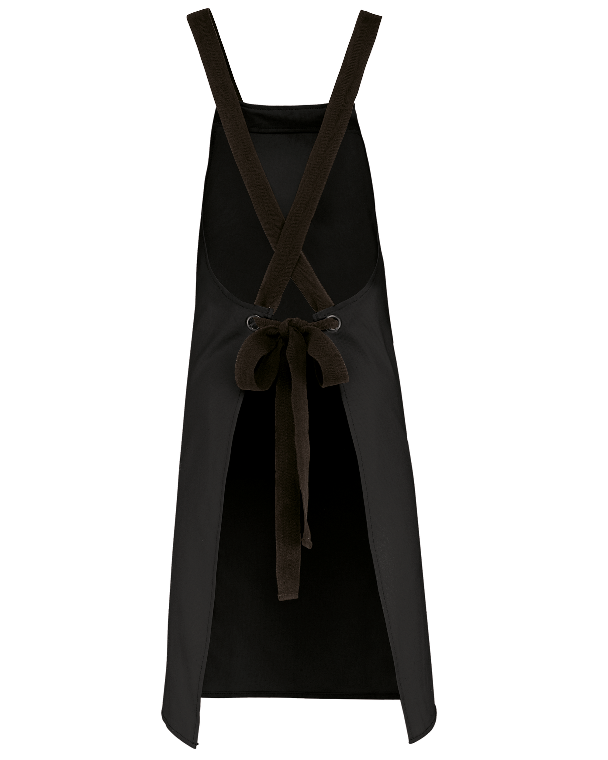 Tablier coton bio (coloris noir, dos)
