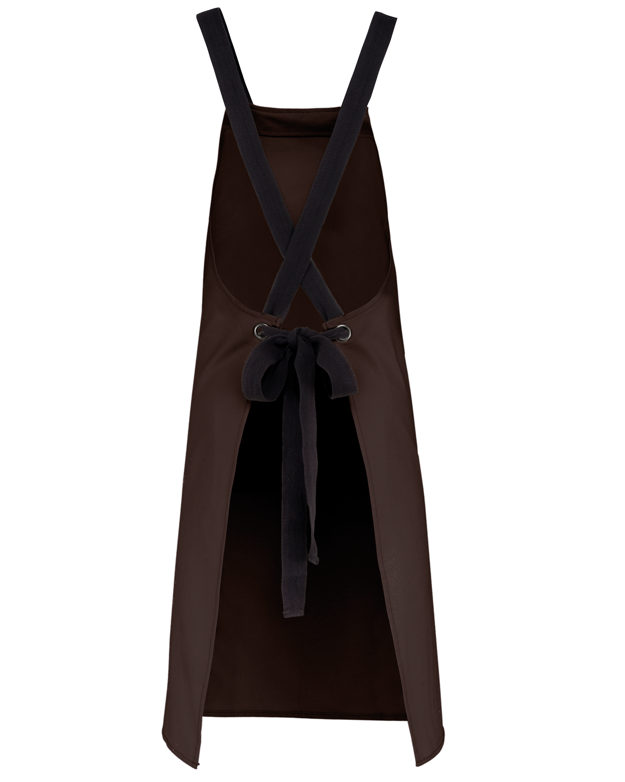 Tablier coton bio (coloris chocolat, dos)