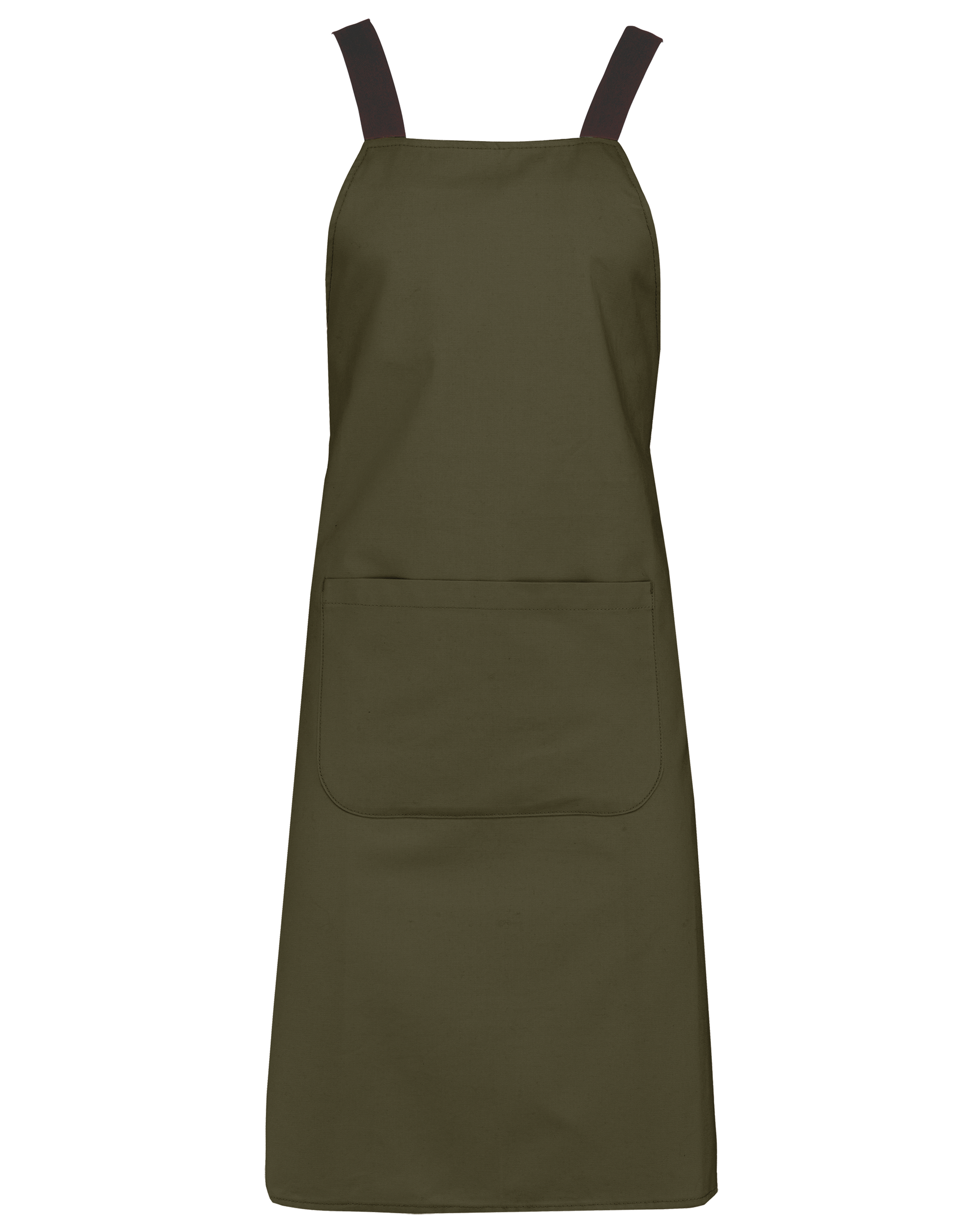 Tablier coton bio (coloris vert mousse)
