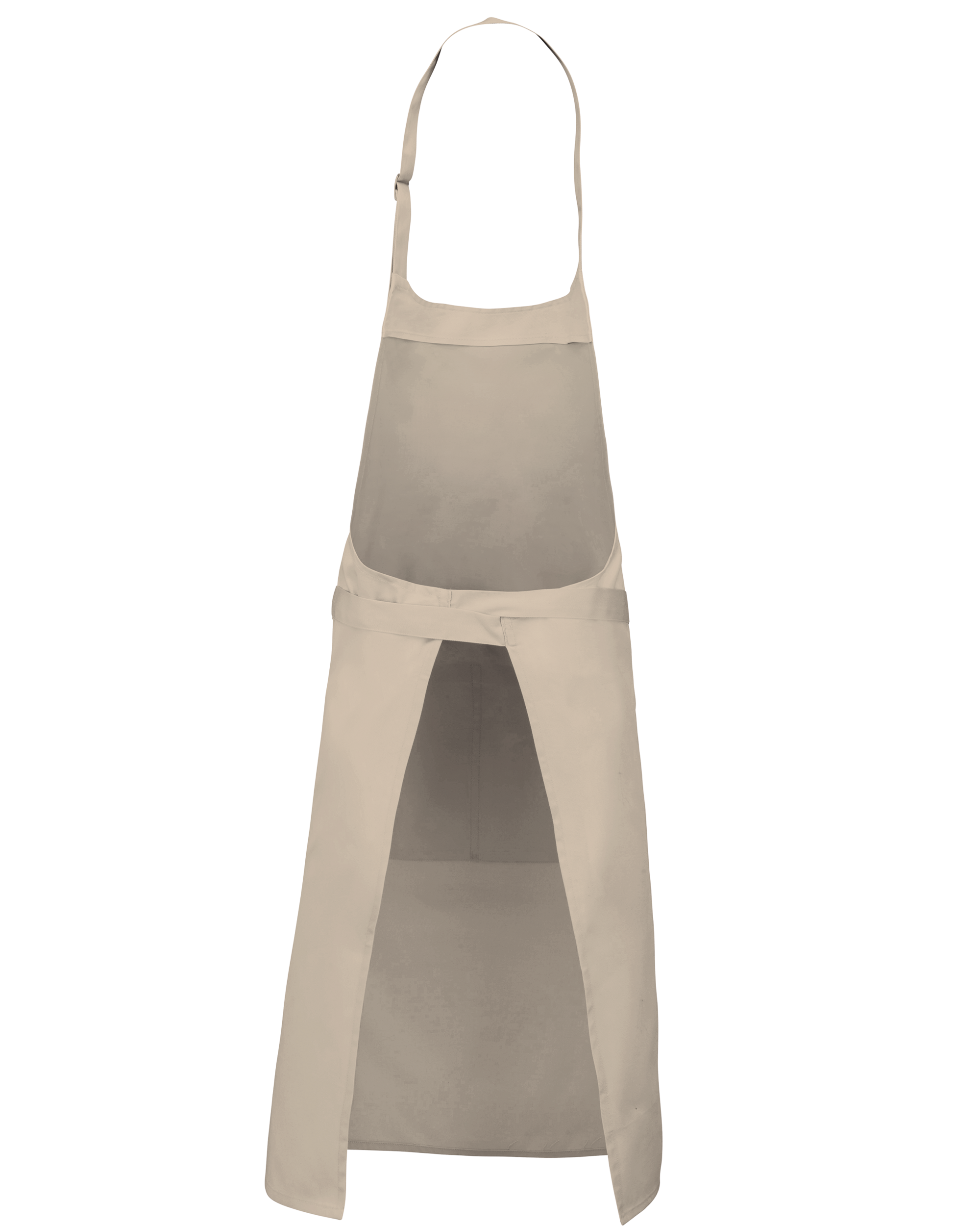 Tablier polycoton avec poche (coloris angora, dos)