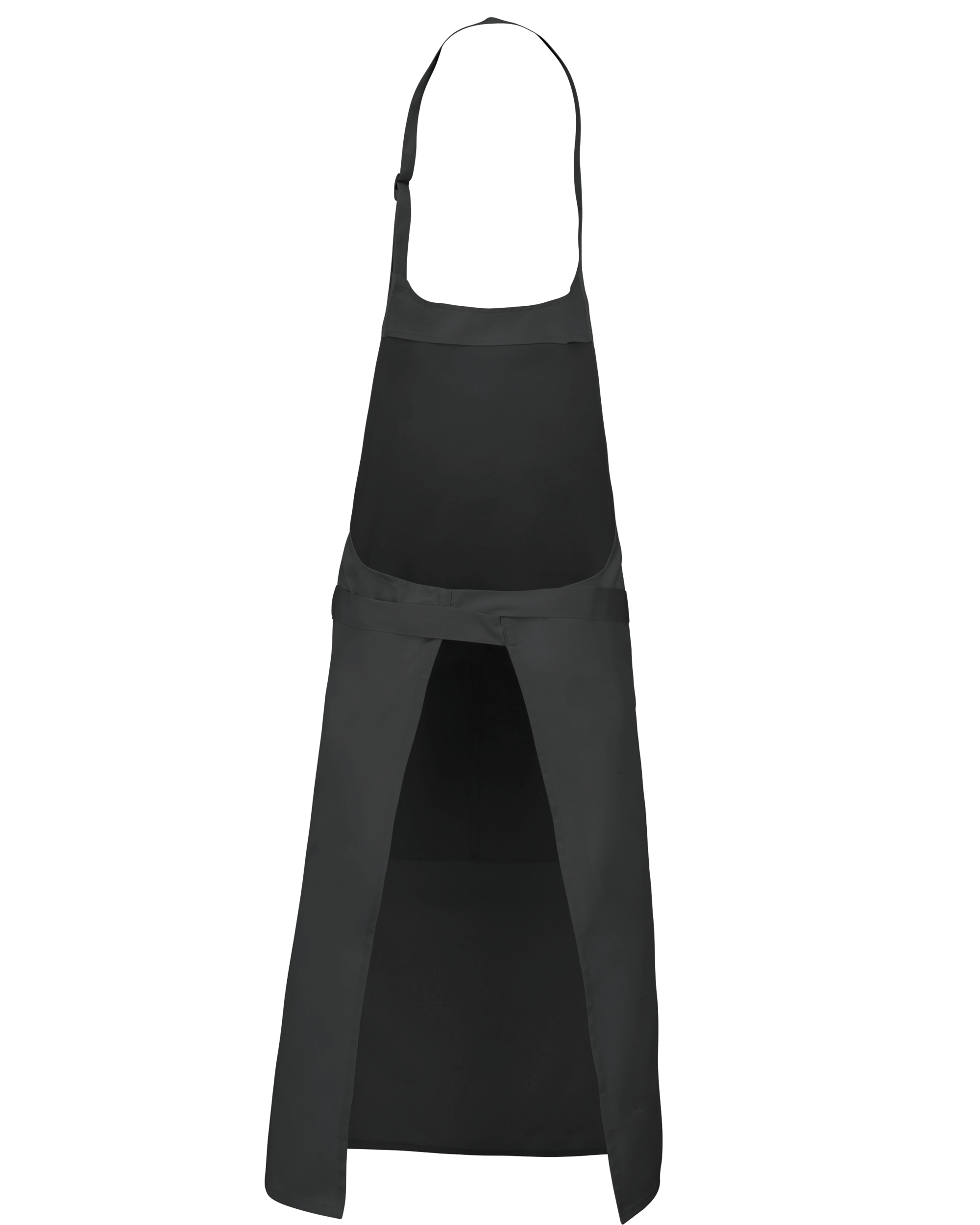 Tablier polycoton avec poche (coloris gris foncé, dos)