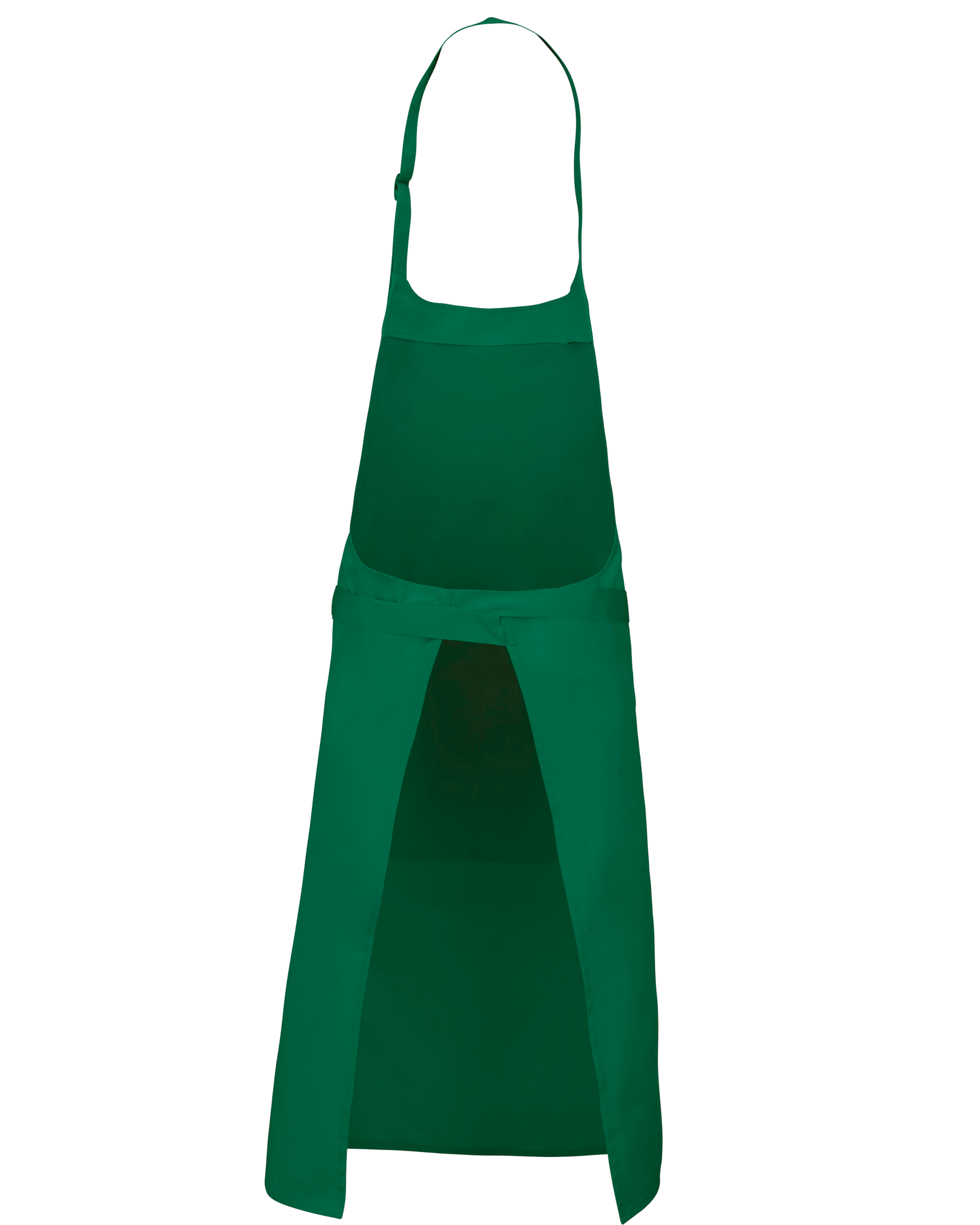 Tablier polycoton avec poche (coloris vert kelly, dos)
