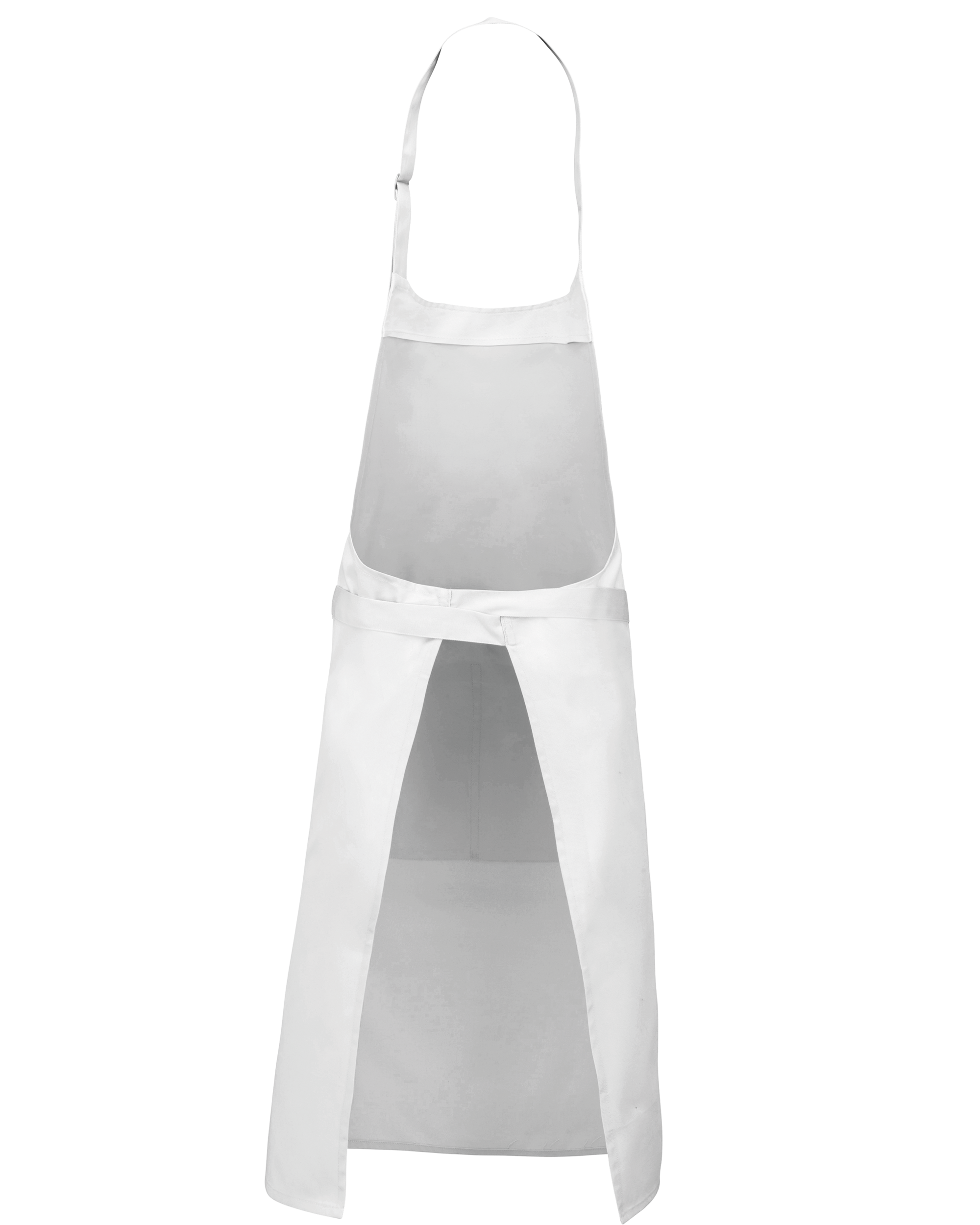 Tablier polycoton avec poche (coloris blanc, dos)