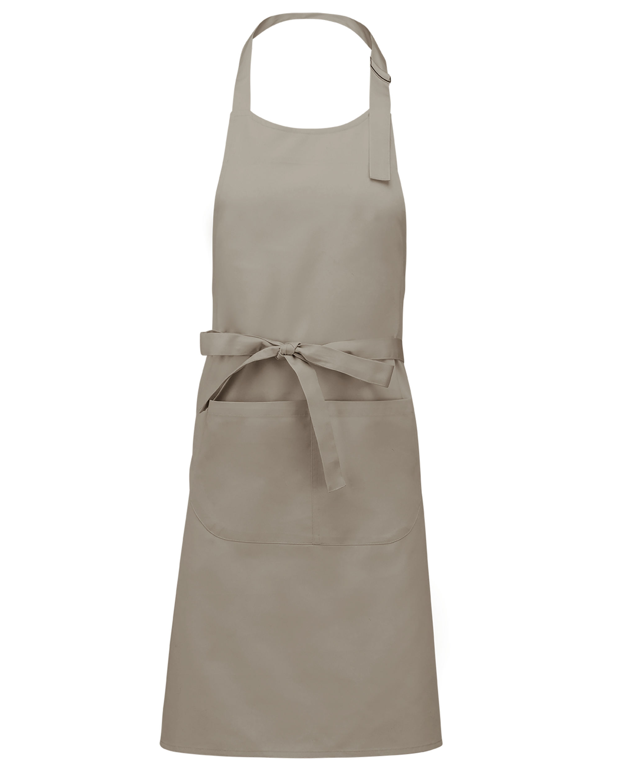 Tablier polycoton avec poche (coloris beige)