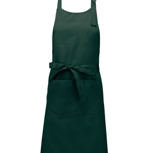 Tablier polycoton avec poche (coloris vert bouteille)