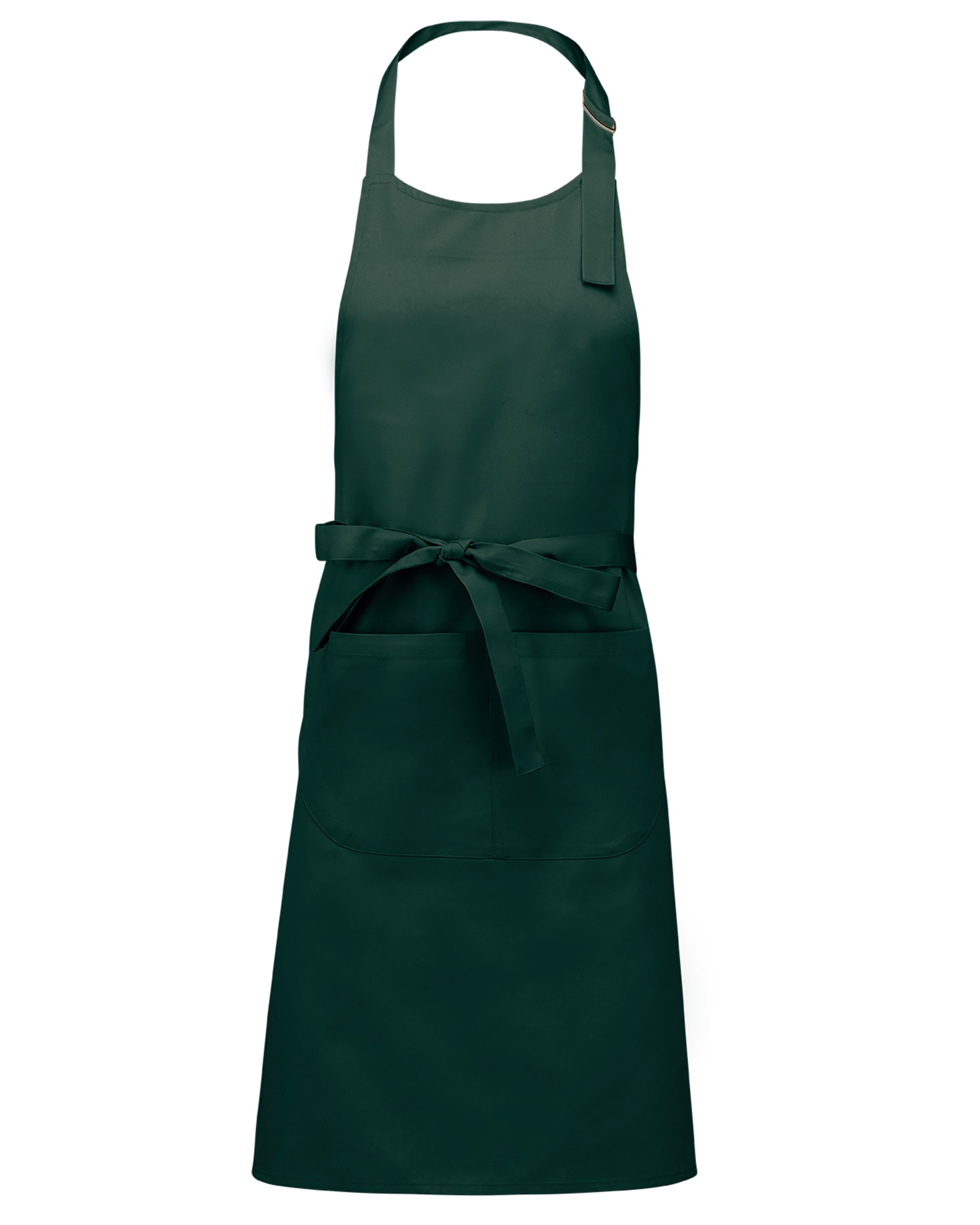 Tablier polycoton avec poche (coloris vert bouteille)