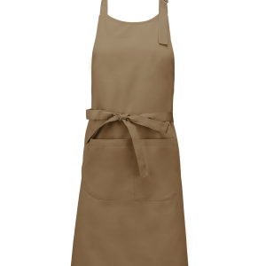 Tablier polycoton avec poche (coloris camel)