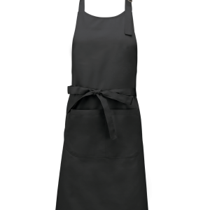 Tablier polycoton avec poche (coloris gris foncé)