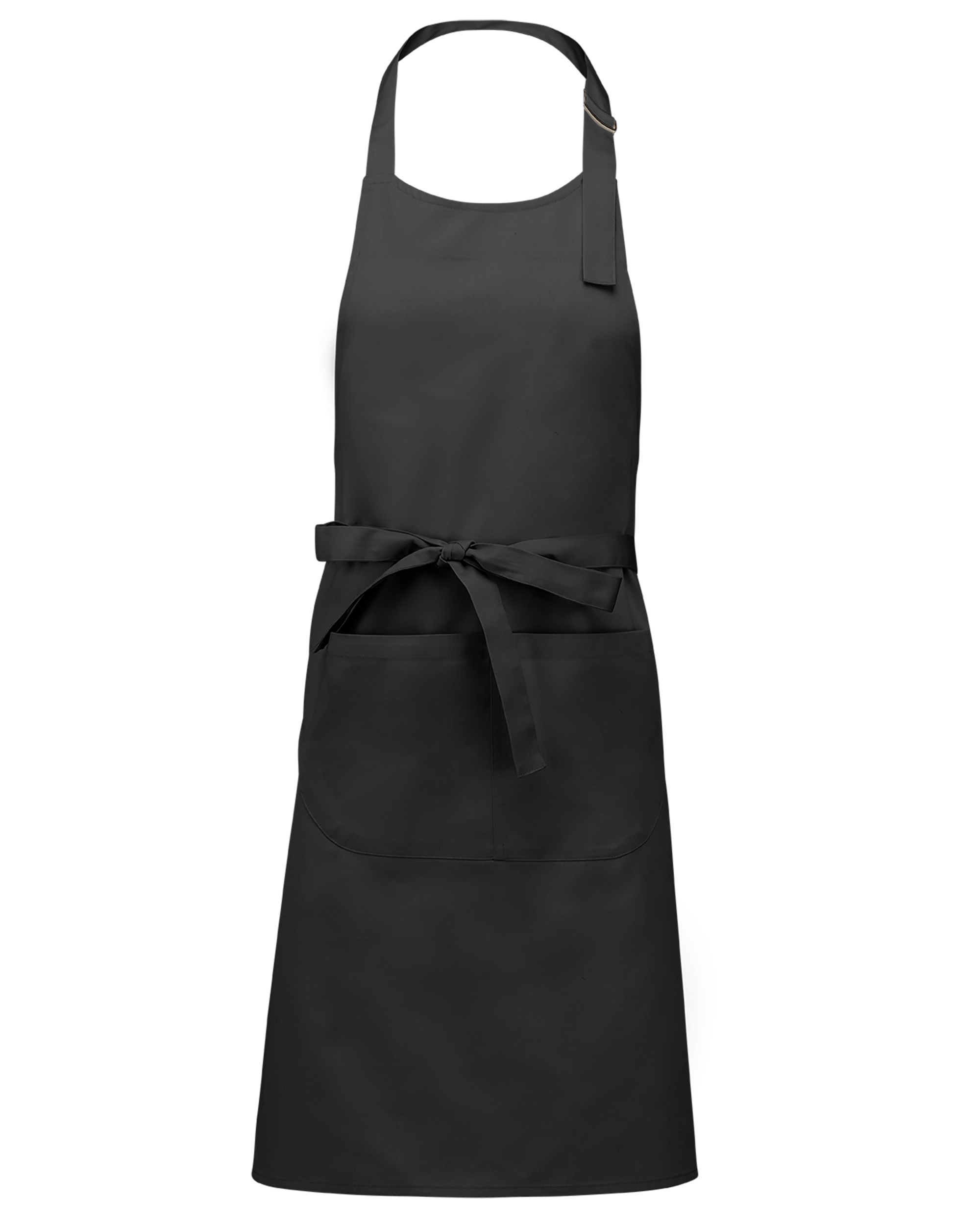 Tablier polycoton avec poche (coloris gris foncé)
