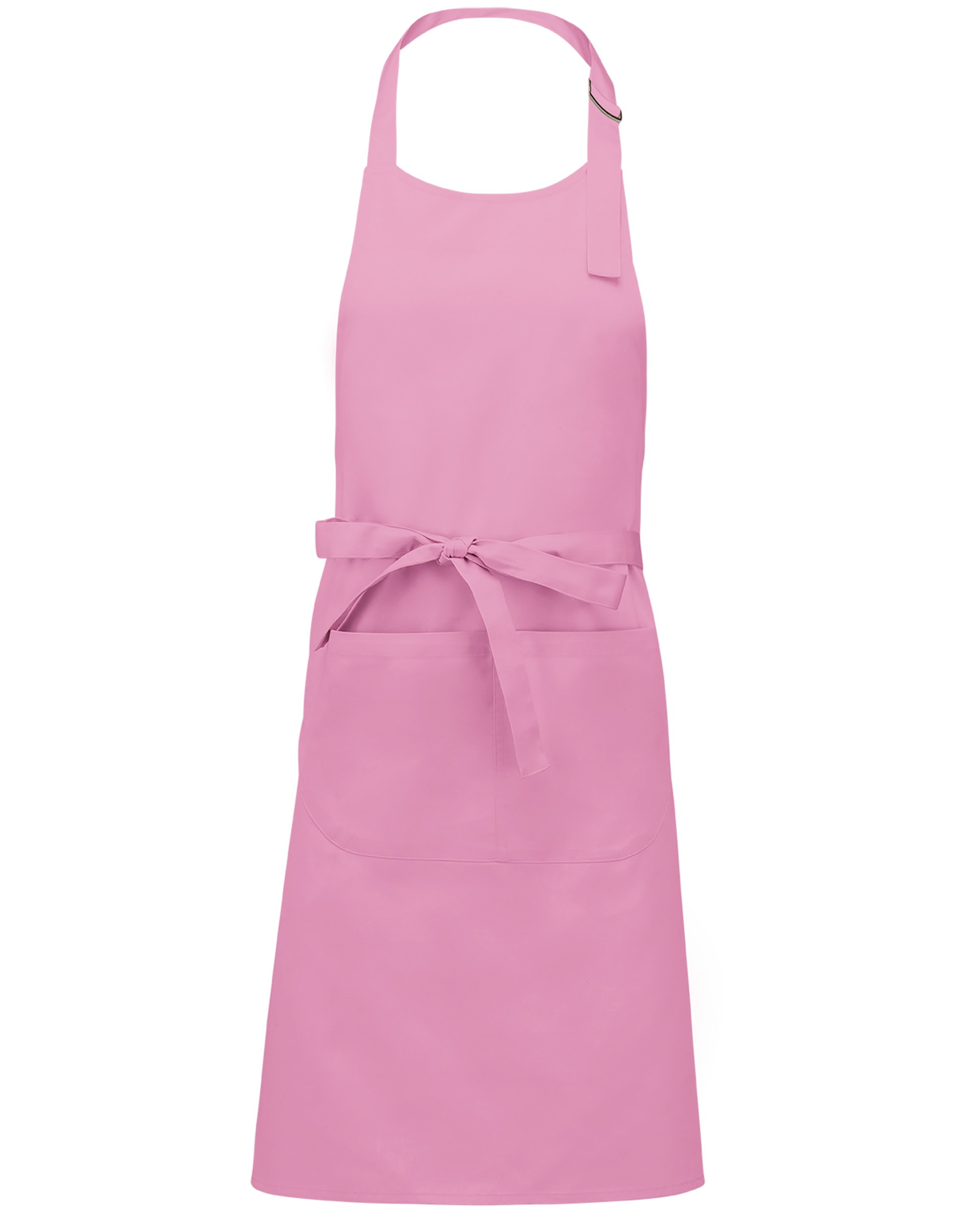 Tablier polycoton avec poche (coloris rose foncé)