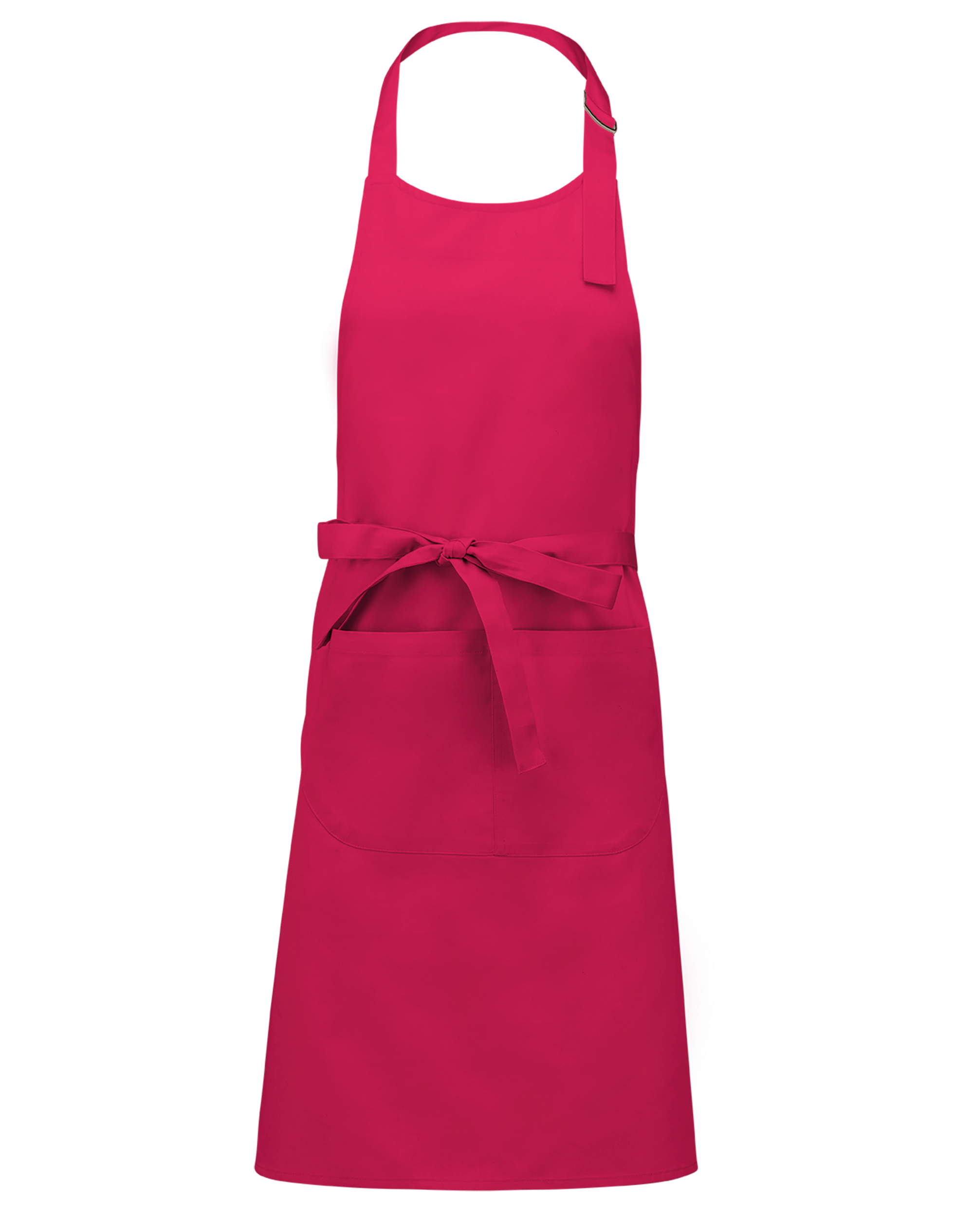 Tablier polycoton avec poche (coloris fuchsia)