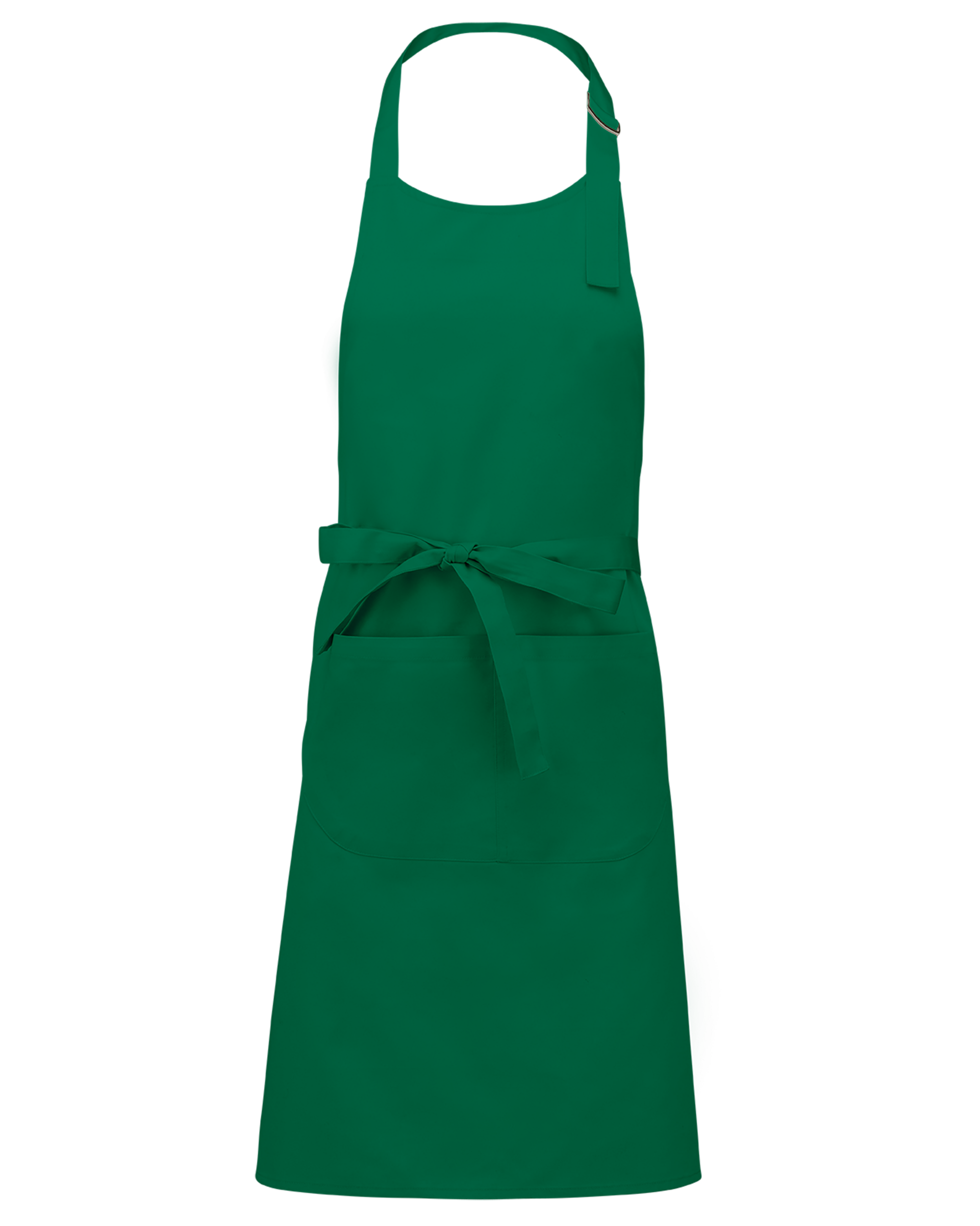 Tablier polycoton avec poche (coloris vert kelly)