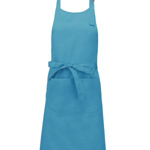 Tablier polycoton avec poche (coloris lagon)