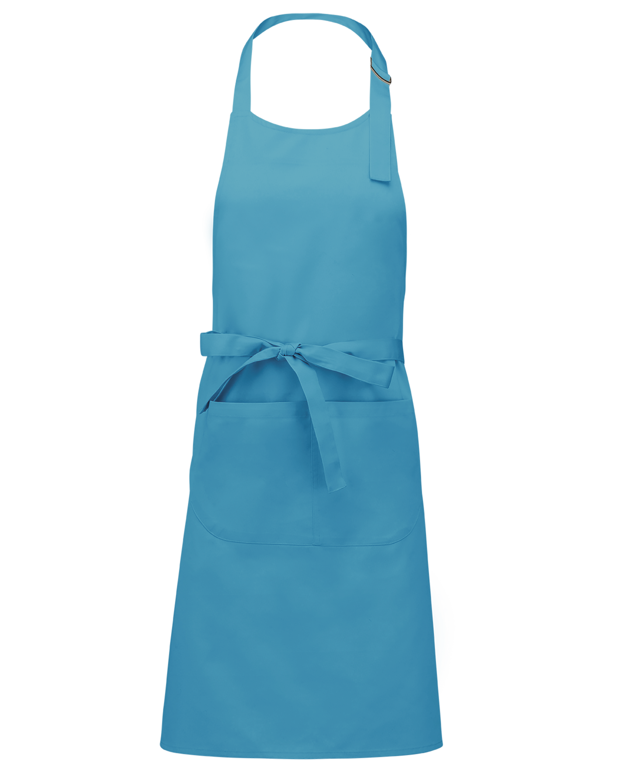 Tablier polycoton avec poche (coloris lagon)