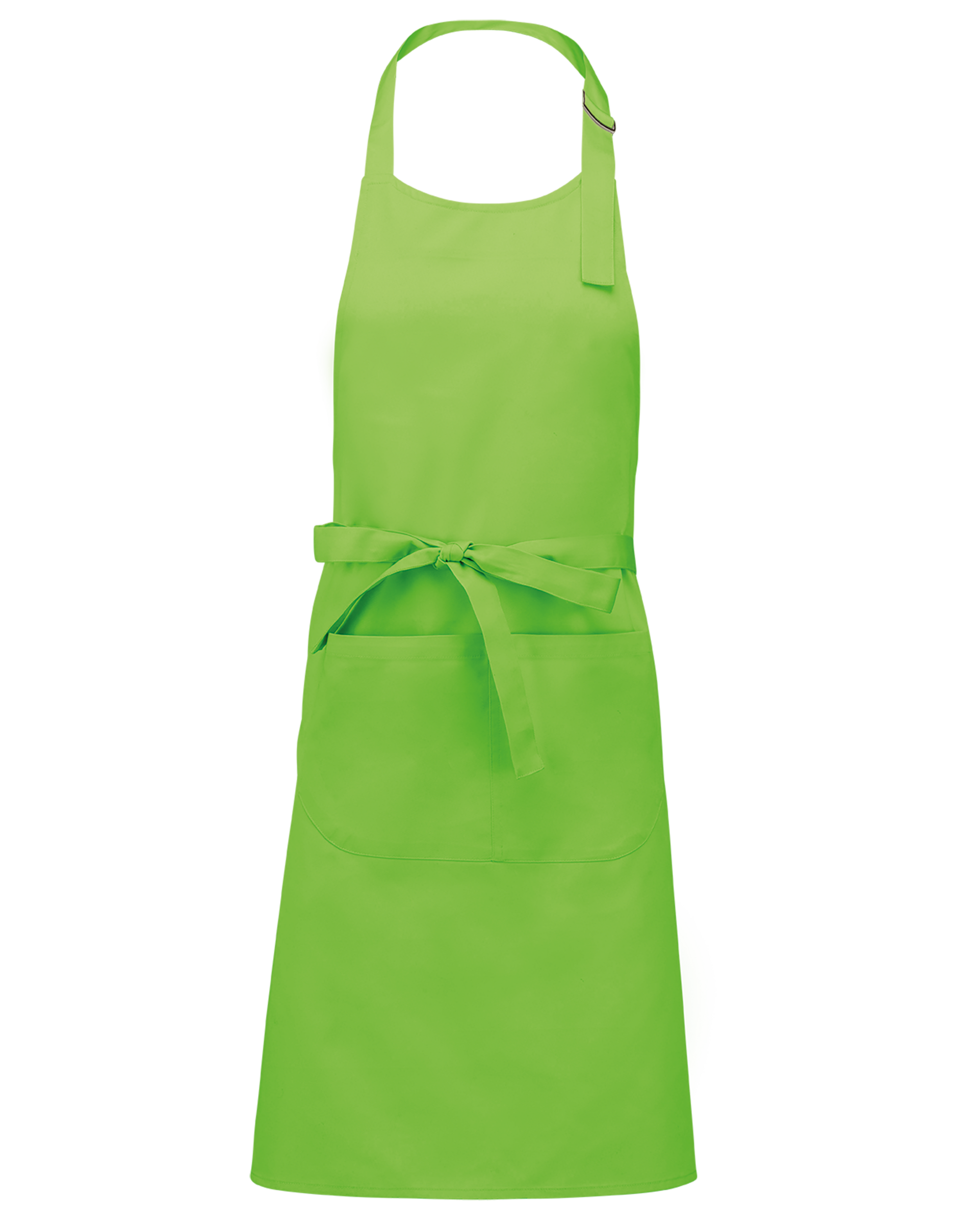 Tablier polycoton avec poche (coloris lime)