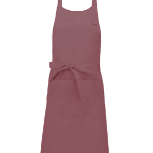 Tablier polycoton avec poche (coloris marsala)