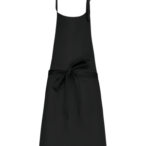 Tablier coton sans poche (coloris noir)