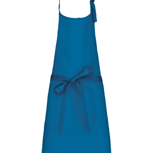 Tablier coton sans poche (coloris bleu tropical)