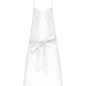 Tablier coton sans poche (coloris blanc)