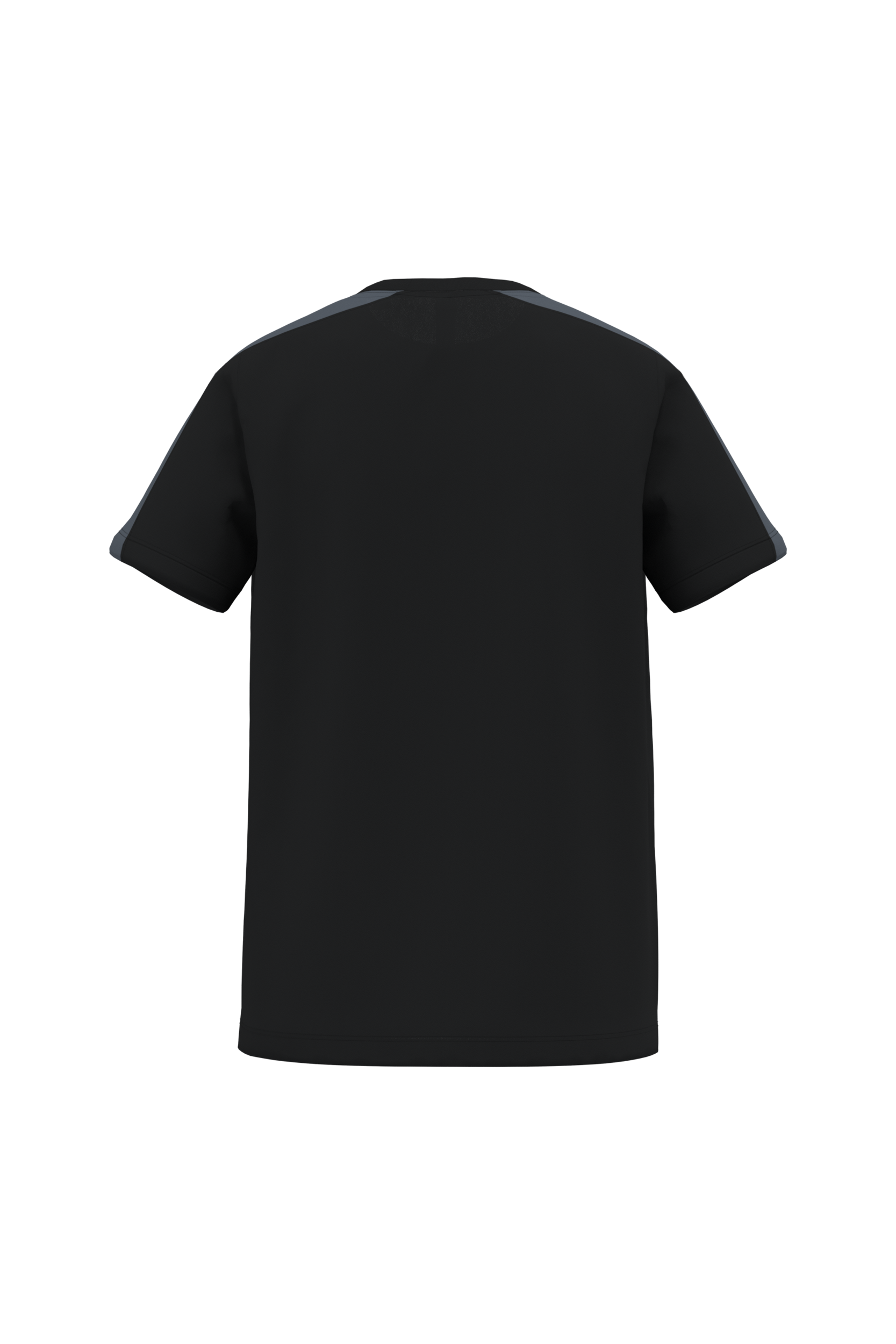 T-shirt teamwear bicolore enfant - TTPA4056 - Noir / Gris Sportif - dos
