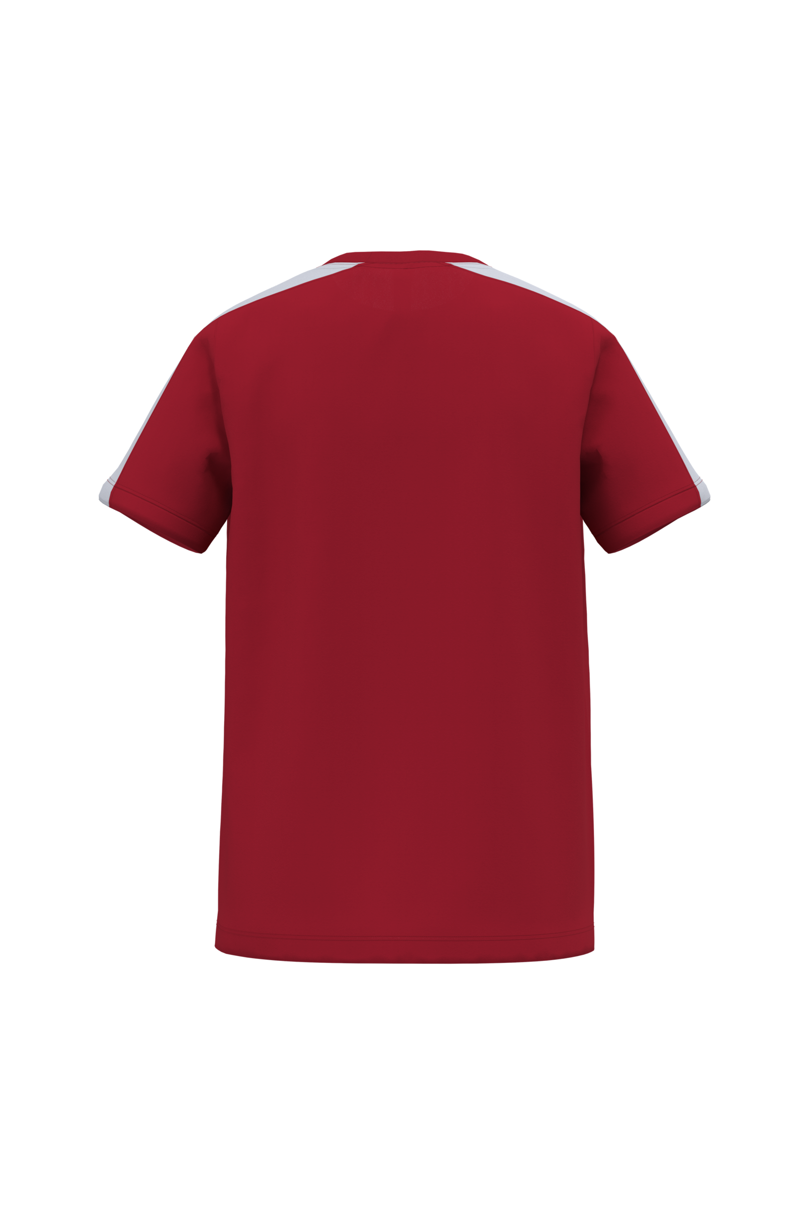 T-shirt teamwear bicolore enfant - TTPA4056 - Rouge Sportif / Blanc - dos
