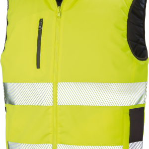 Gilet de sécurité réversible matelassé (coloris jaune fluo / marine)