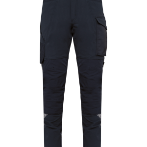 Pantalon de travail recyclé stretch multipoches unisexe (coloris marine)