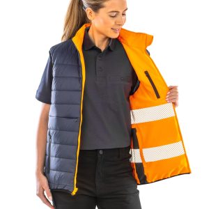Gilet de sécurité réversible matelassé (vue 2)