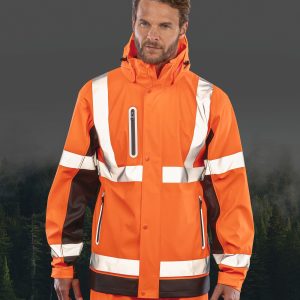 Veste de sécurité imperméable haute visibilité (vue 2)