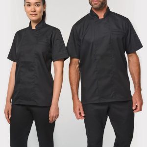 Veste de cuisine écoresponsable et respirante manches longues unisexe (vue 1)