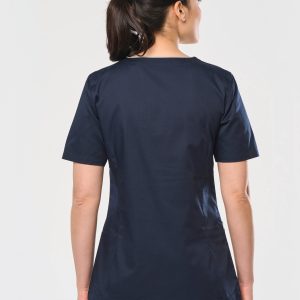 Blouse polycoton avec boutons-pression femme (vue 1)