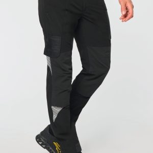 Pantalon de travail léger recyclé stretch multipoches unisexe (vue 1)
